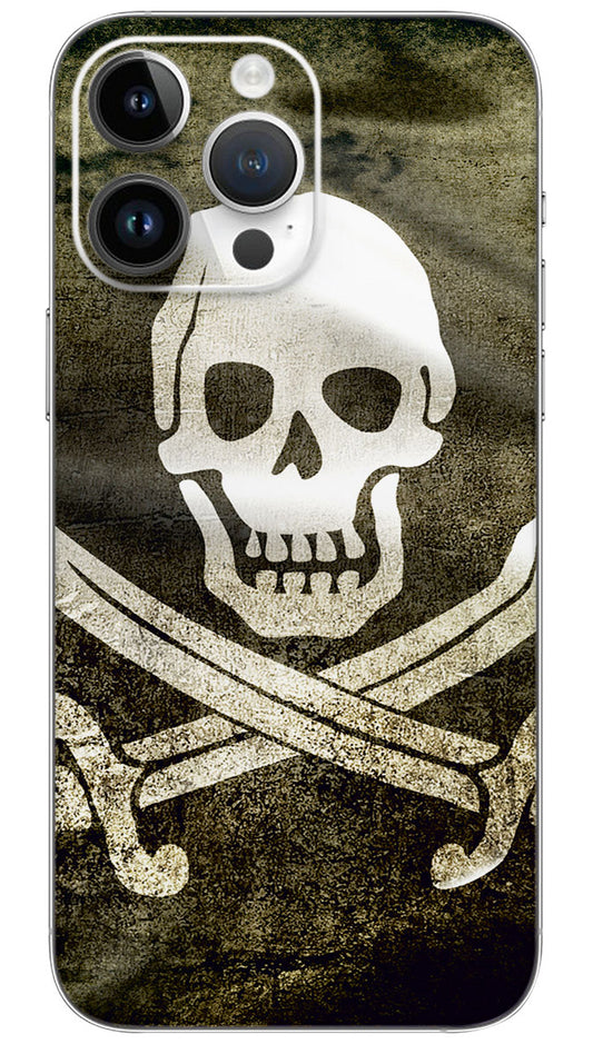 Pirate flag  skul Mobile Skin Wrap  - SKUL0001