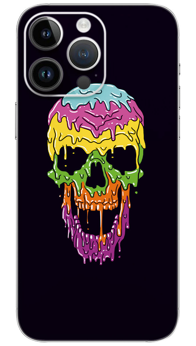 Canvas art  liquid skull Mobile Skin Wrap  - SKUL0018