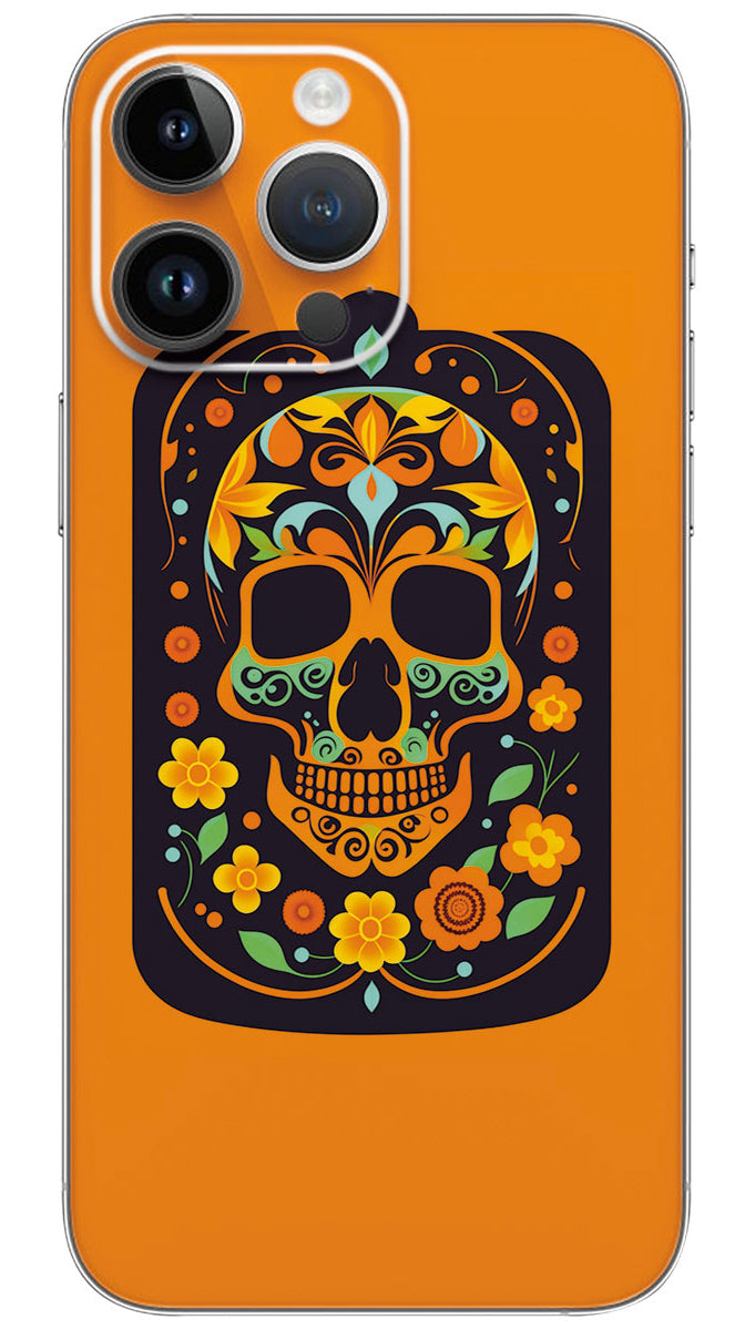 Day of the Dead Sugar Skull Mobile Skin Wrap  - SKUL0036