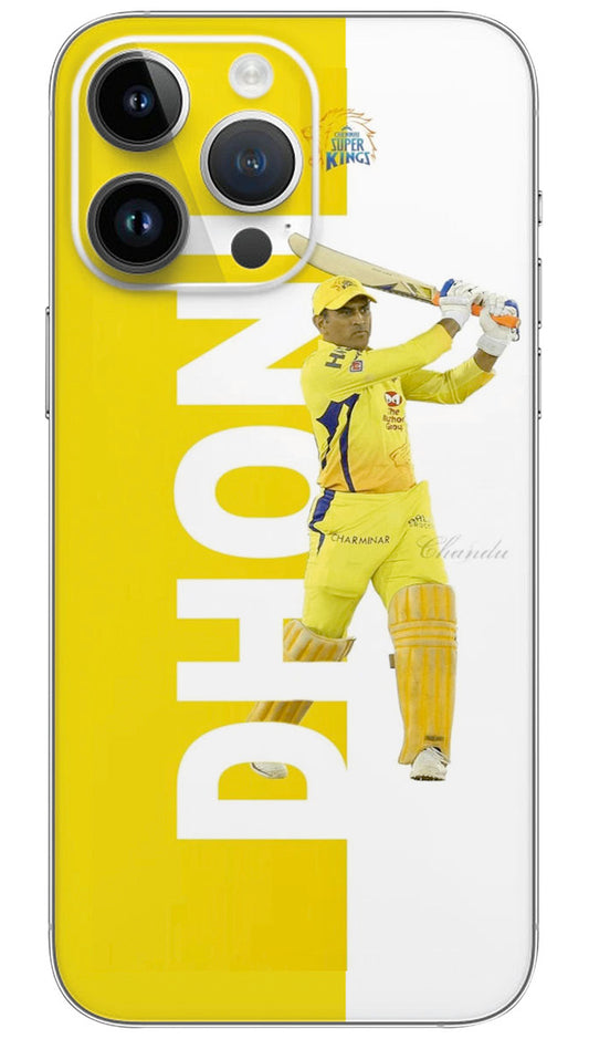 Ms Dhoni Csk Aesthetic sport Mobile Skin Wrap  - SPOR0066